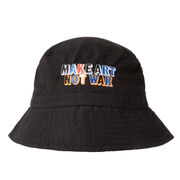 Bob and Roberta Smith Make Art Not War bucket hat